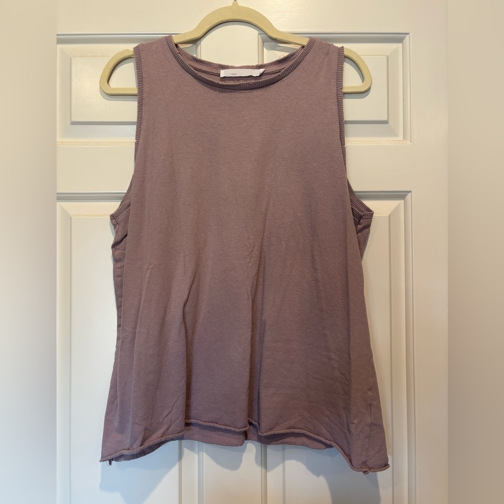 Double Zero Sleeveless Purple Tee